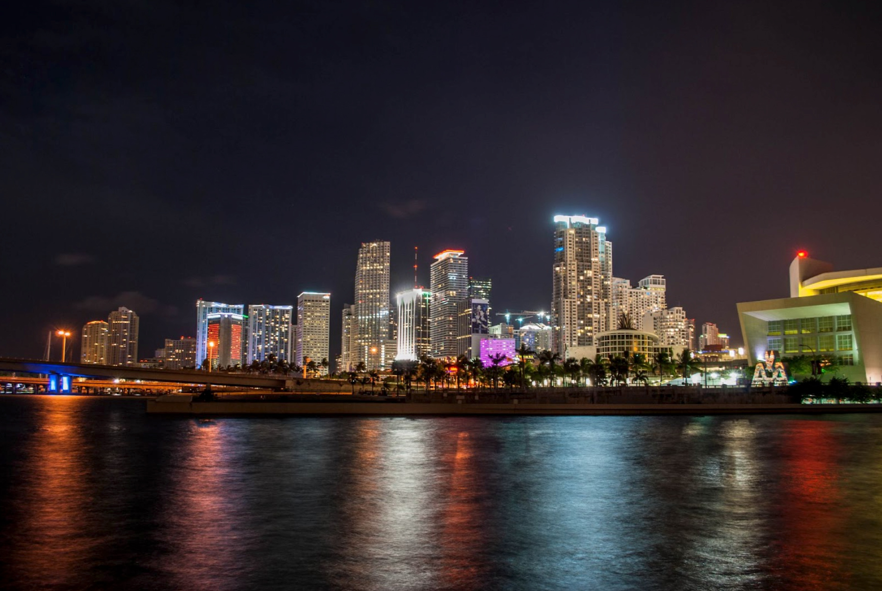 Downtown Miami skyline near the Arts & Cultural District